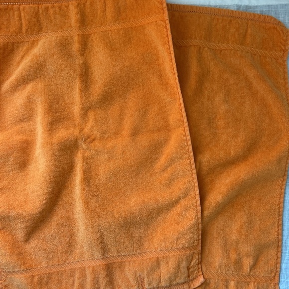 🧡 Martex vintage set of two orange hand towels - Great vintage condition - Picture 6 of 10